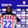 Ademola Lookman en su presentación como jugador del Atlético de Madrid