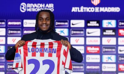 Ademola Lookman en su presentación como jugador del Atlético de Madrid