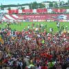 Celebración del Girona FC, imagen de afición y equipo