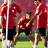 Alexis Sánchez en entrenamiento con el Sevilla FC