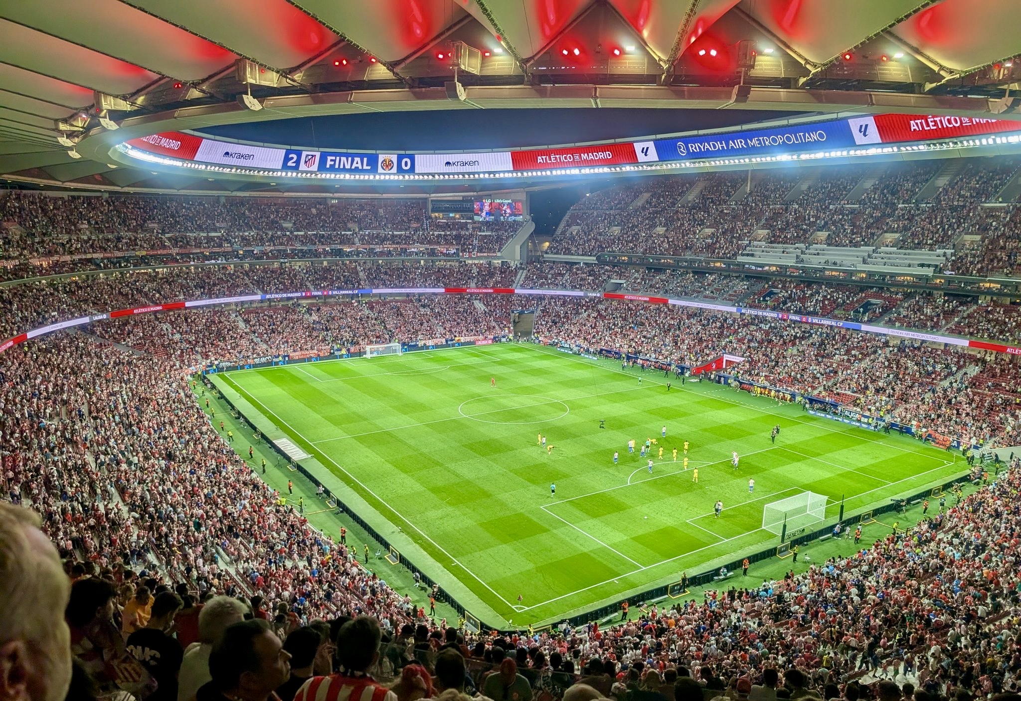 Atlético de Madrid, partido en el Metropolitano, 2025
