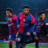 Alejandro Balde en acción con el FC Barcelona