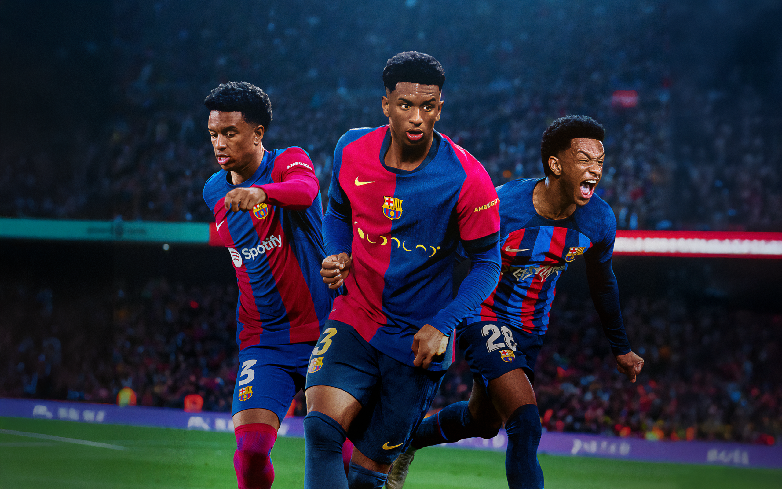 Alejandro Balde en acción con el FC Barcelona