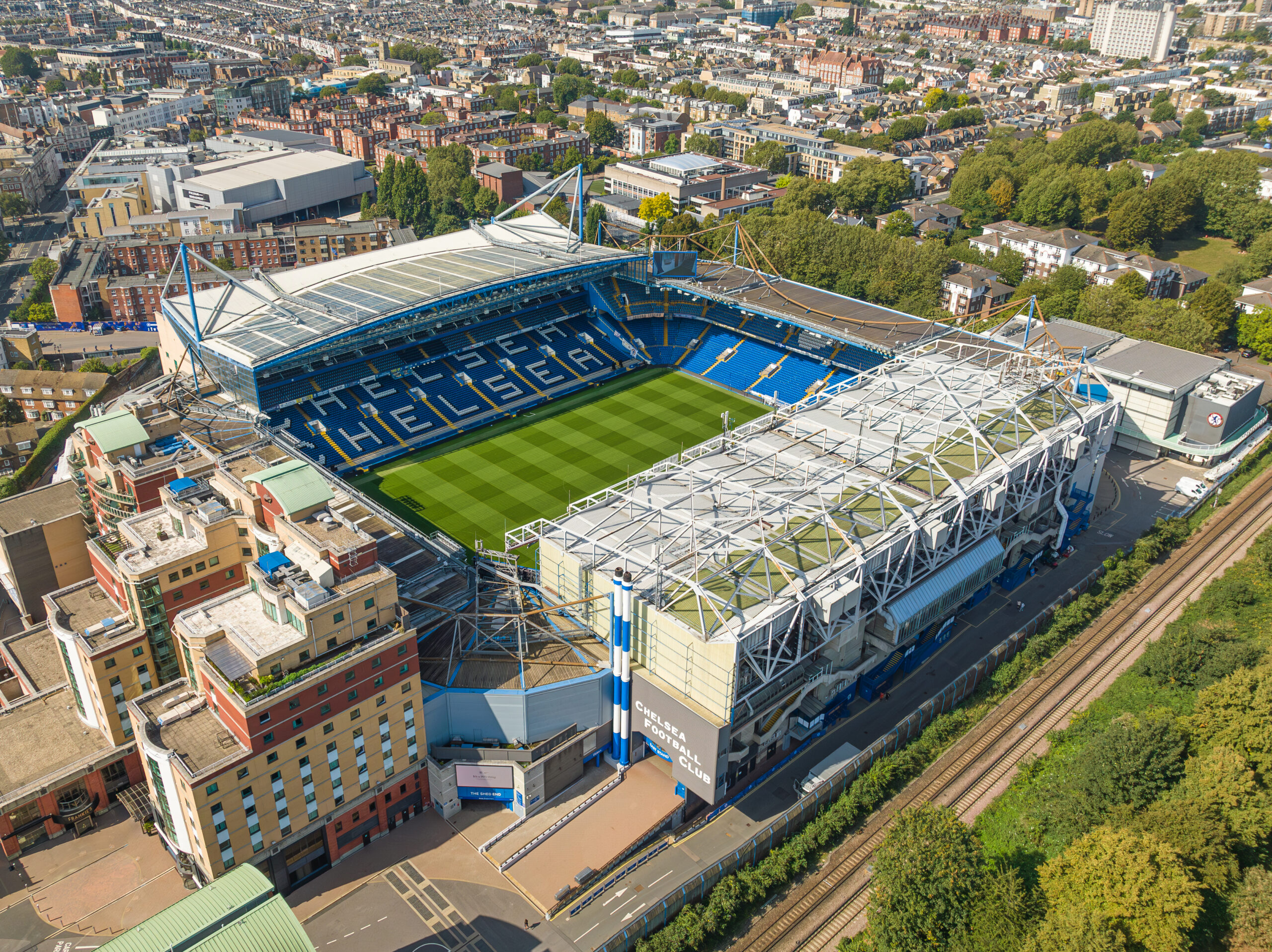 Chelsea FC, Stamford Bridge durante un partido, 2012