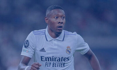 David Alaba en acción con el Real Madrid