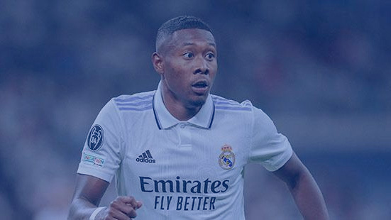 David Alaba en acción con el Real Madrid