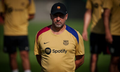 Hansi Flick, entrenamiento del FC Barcelona, 2024