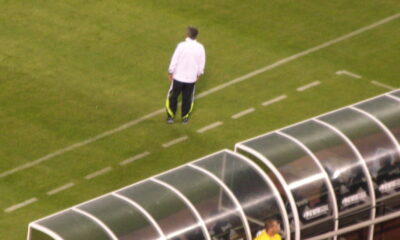 José Mourinho durante un amistoso del Real Madrid en 2010