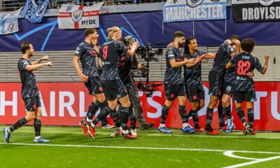 Julián Álvarez durante un partido con Manchester City en 2023