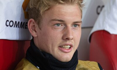 Julián Brandt con Alemania durante un partido internacional en 2019