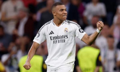 Kylian Mbappé con el Real Madrid, imagen oficial del club