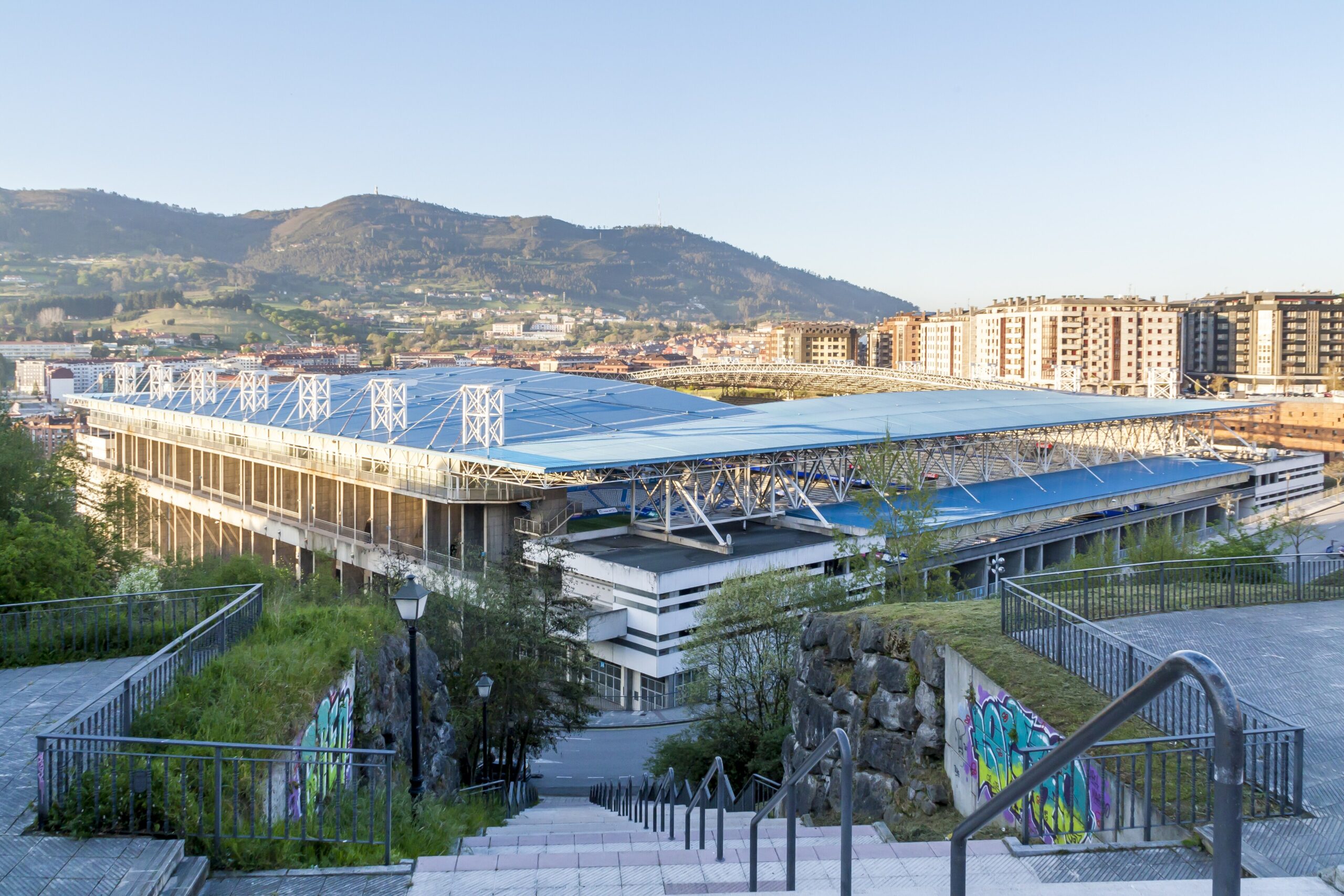 Estadio Carlos Tartiere, casa del Real Oviedo, en una vista general